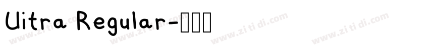 Uitra Regular字体转换